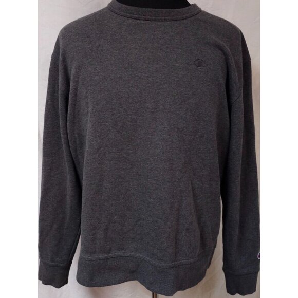 Champion Authentic Athleticwear Mens Large Dark Grey Logo's Soft Sweatshirt - Picture 1 of 12